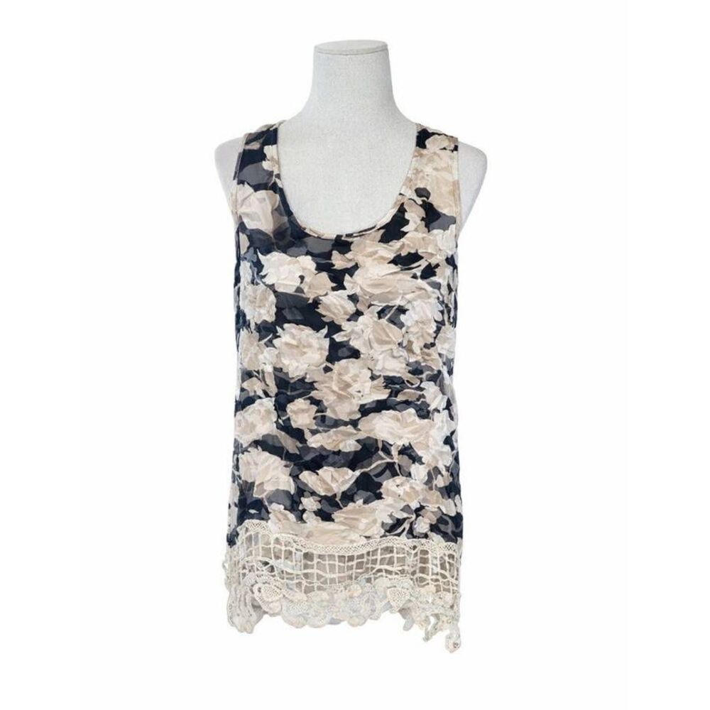 Johnny was 4 love & liberty small mini dress semi sheer 50% silk